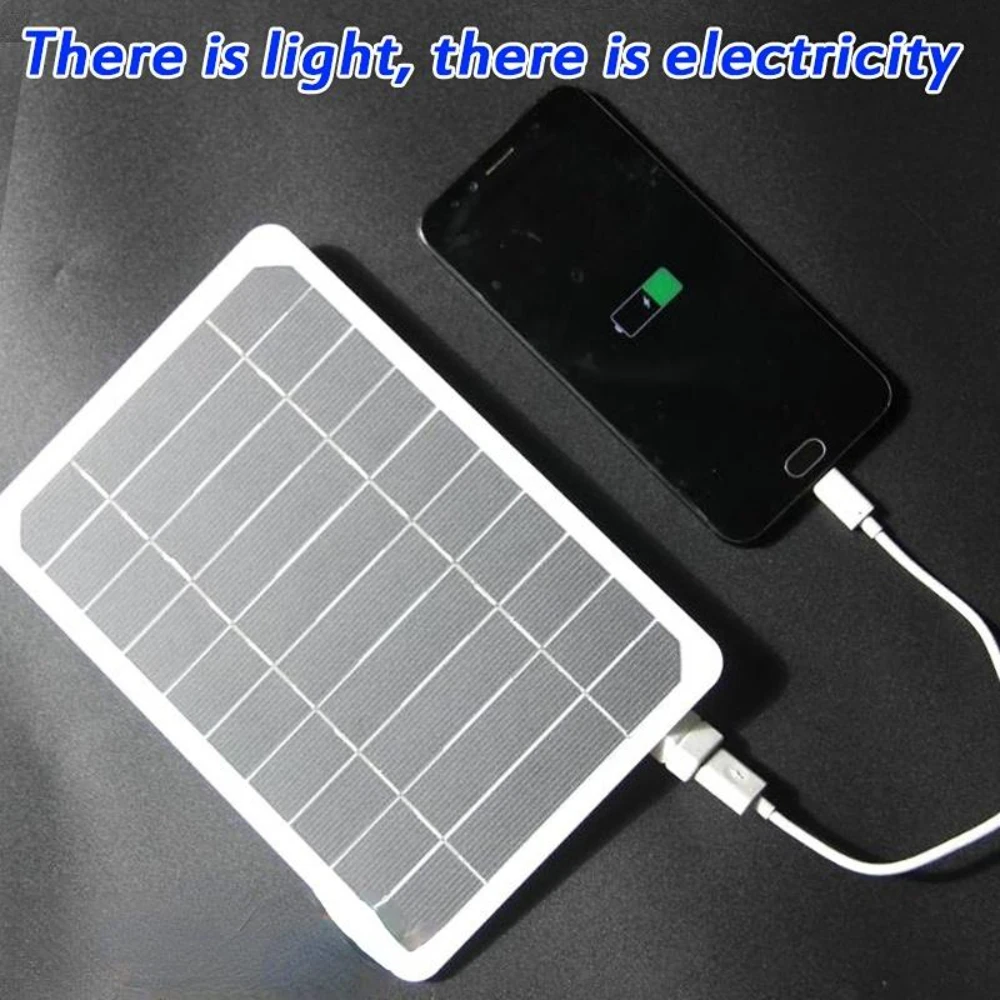 1PCS Solar Panel Outdoor USB 5V Portable Mini Solar Charger Panel