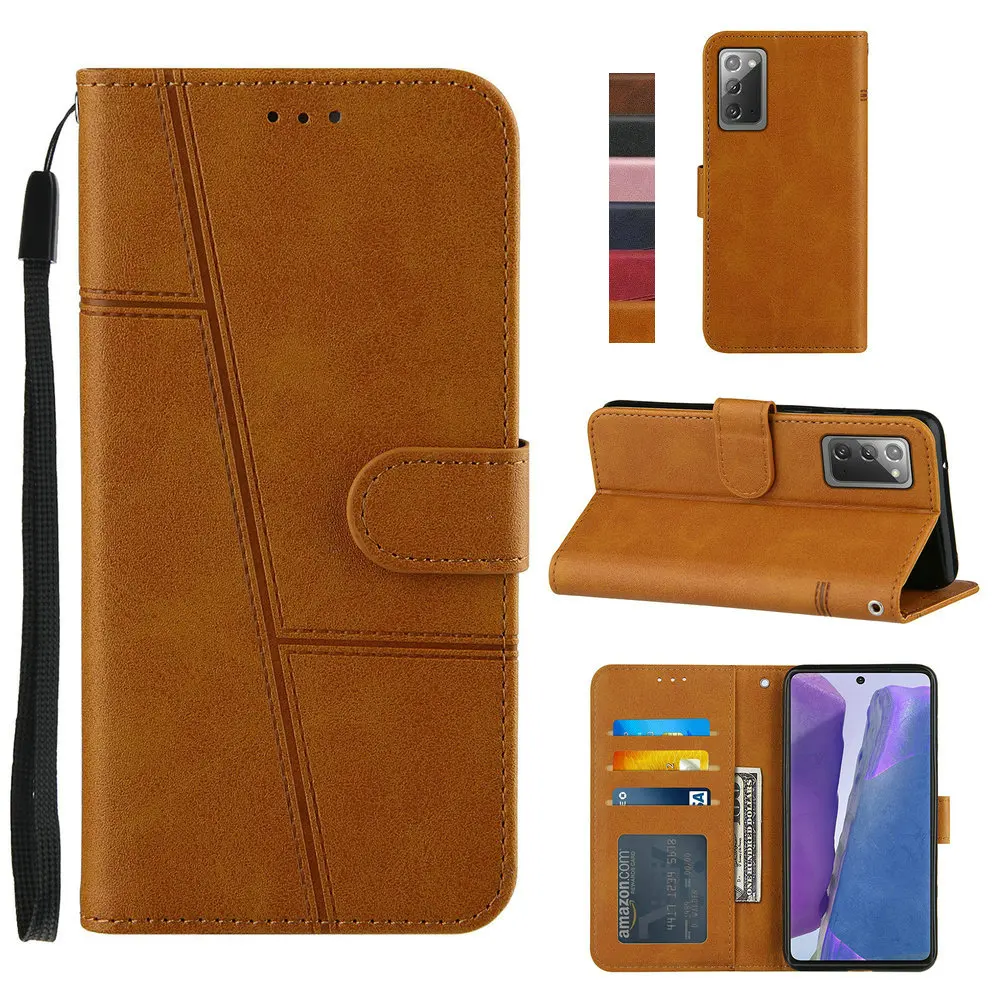 Per Samsung Note20 Custodia Ultra Luxury Portafoglio In Pelle Smooth Book Shell Per Samsung Galaxy Note 20 Ultra Cover Note20 Etui Fundas