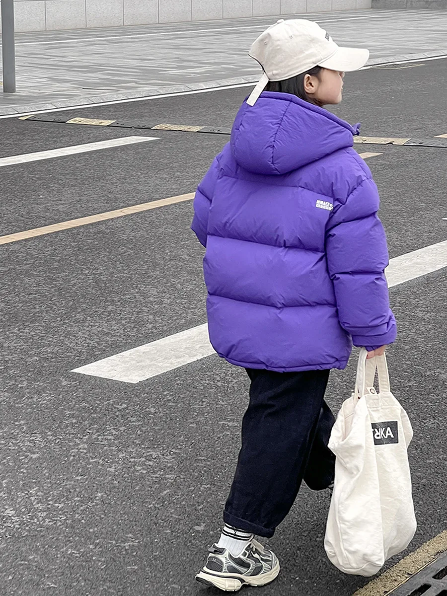Warm White Duck Down Jacket For Toddler Girl Winter Short Clothes Children Outerwear Parka Kids Cute Coat Snowsuit XMP481