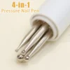 1PC Nail Point Diamond Pen 4-in-1 Nails Art Dotting Tools 4Sizes Balls Draw Painting Dot Flower Petal Rhinestones Manicure Tools 4