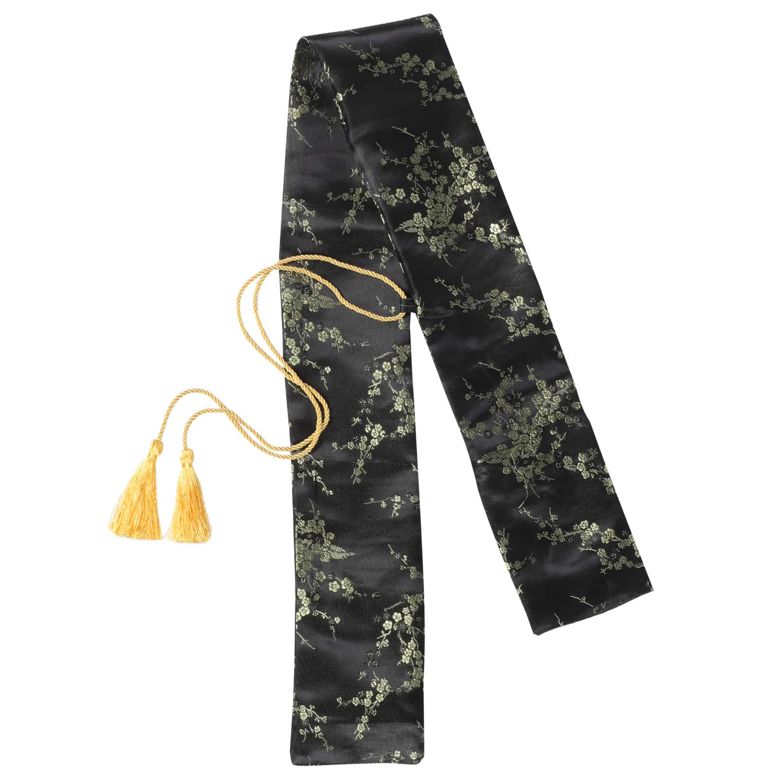 

Vintage Carry Bag Japanese Katana Bracket with Tassel Silk Swords Carrying Pouch Holder