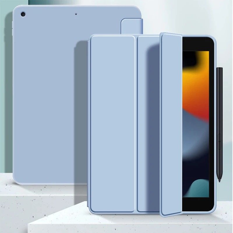 Capa para Ipad Pro 9.7 A1673 A1674 A1675 10.2 para Ipad 9ª Geração 2023 Ipad 8ª Ipad Air 9.7 Air 10.5 Capa Magnética Fosca Macia com Suporte para Despertar Hibernar