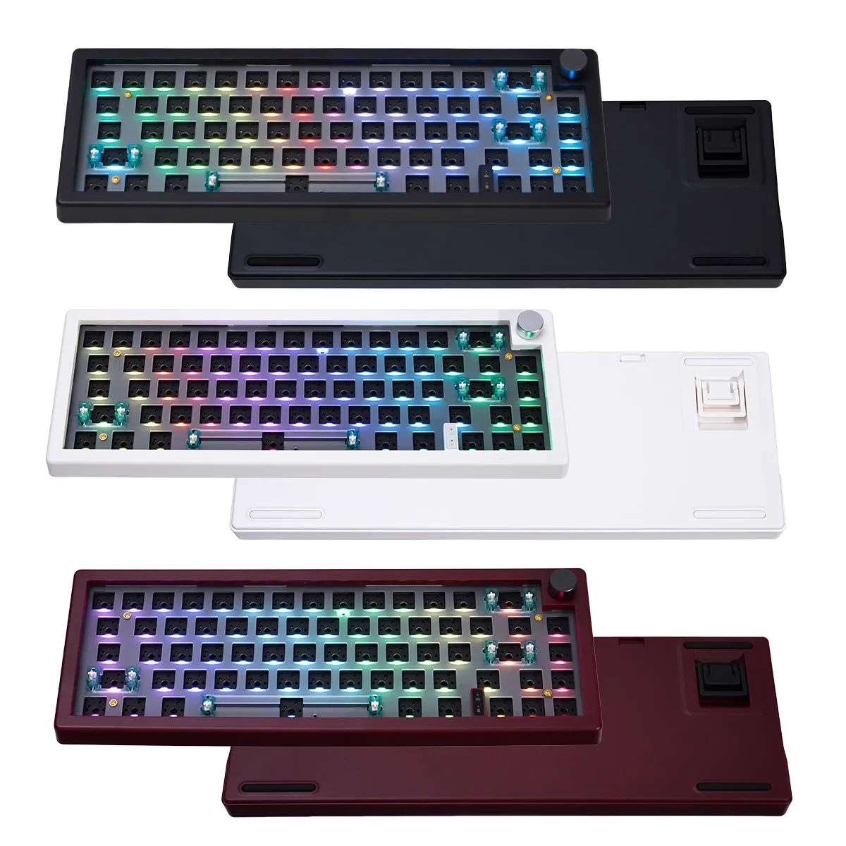 Teclado Mecânico Swappable Estrutura Backlit Rgb Teclado Modo Bluetooth 2.4g Hot Gmk67-customized - Imagem 5