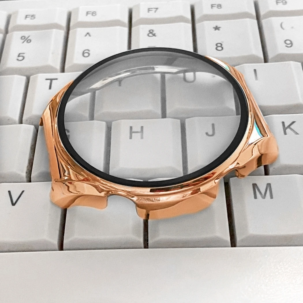 Premium Plating Case with Tempered Glass Screen Protector - Smartwatch Protective Sleeve