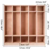 Preschool Cubby Lockers 5-Section Plywood Birch Coat Locker 15MM Thickness Kids Locker for Home 48.4 Inch High Durable 3