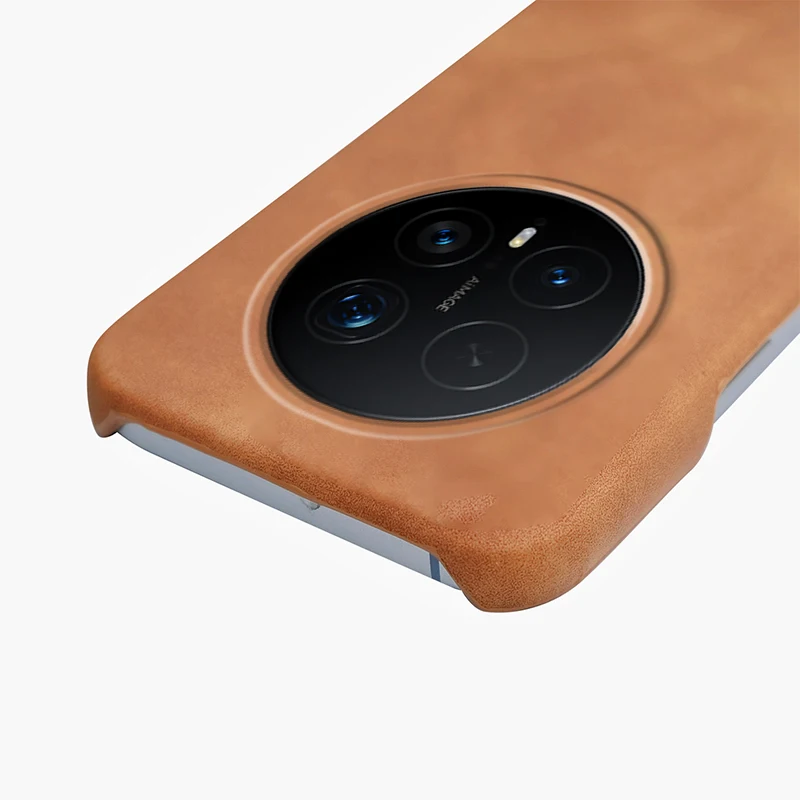 Magsafe Frameless Business PU Leather Magnetic Wireless Charging Case