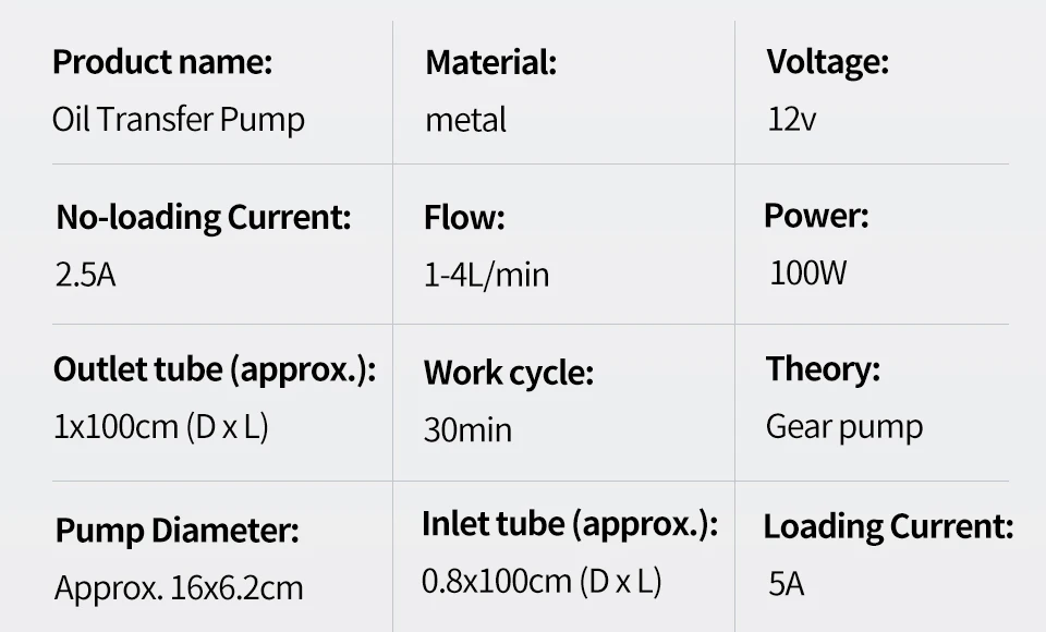 Change Pump para bombear óleo Fuel Transfer