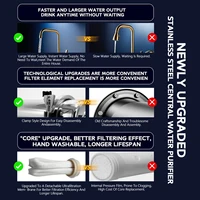 SEPYUE ระบบกรองน้ําไหลสูงทั้งบ้าน 1000L-8000L เครื่องกรองน้ําแร่สแตนเลส PVDF แบบใช้ซ้ําได้มีอายุการใช้งาน 5 ปี 5