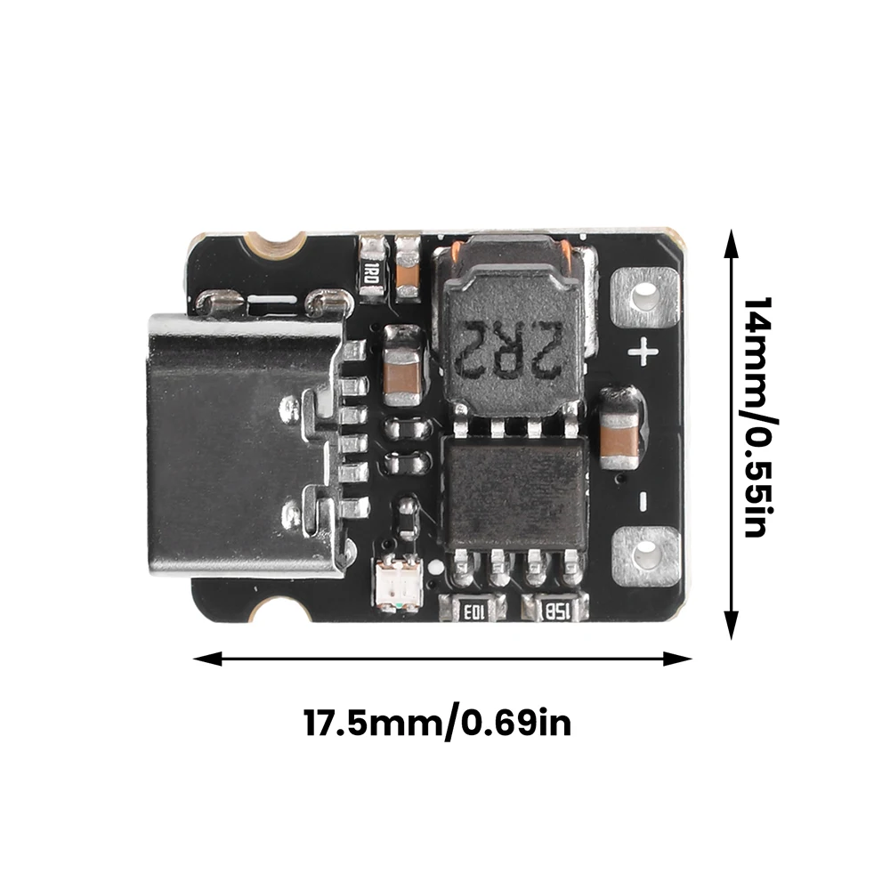 미니 1S 3.2V 3.6V 리튬인산철 배터리 충전 보드 2.4A 고속 충전 모듈 트리클 정전류 충전