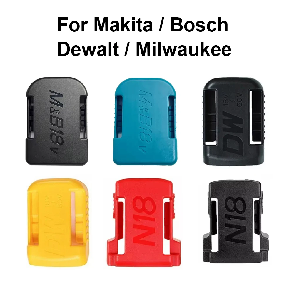 5/10 Pack 14.4V 18V Battery Storage Rack Machine Holder for Dewalt/Makita/Milwaukee Li-ion Battery Wall Mount Tool Bracket - 1420