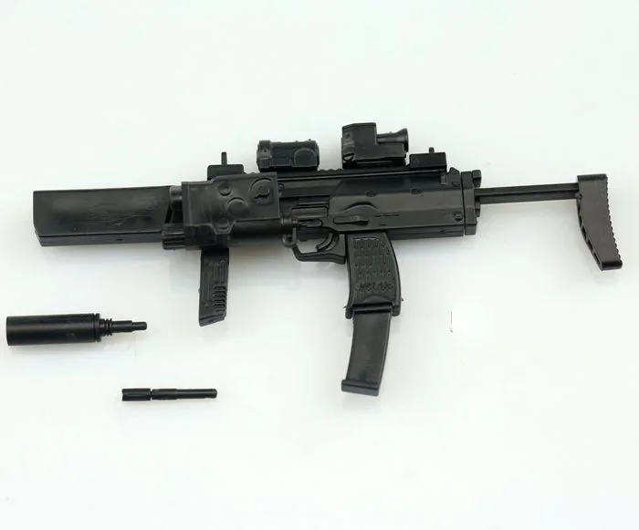 1/6 MP7 Submachine Gun Double Form Plastic Assemble Firearm Puzzle