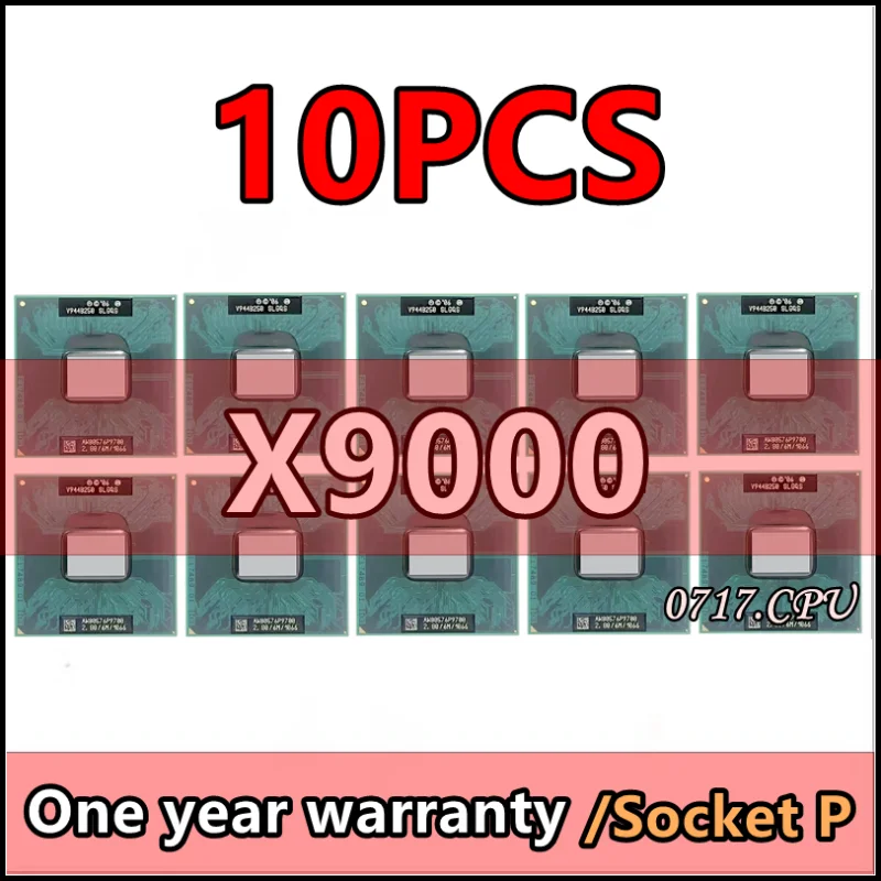 

10pcs X9000 SLAQJ SLAZ3 2.8 GHz Used Dual-Core Dual-Thread CPU Processor 6M 44W Socket P