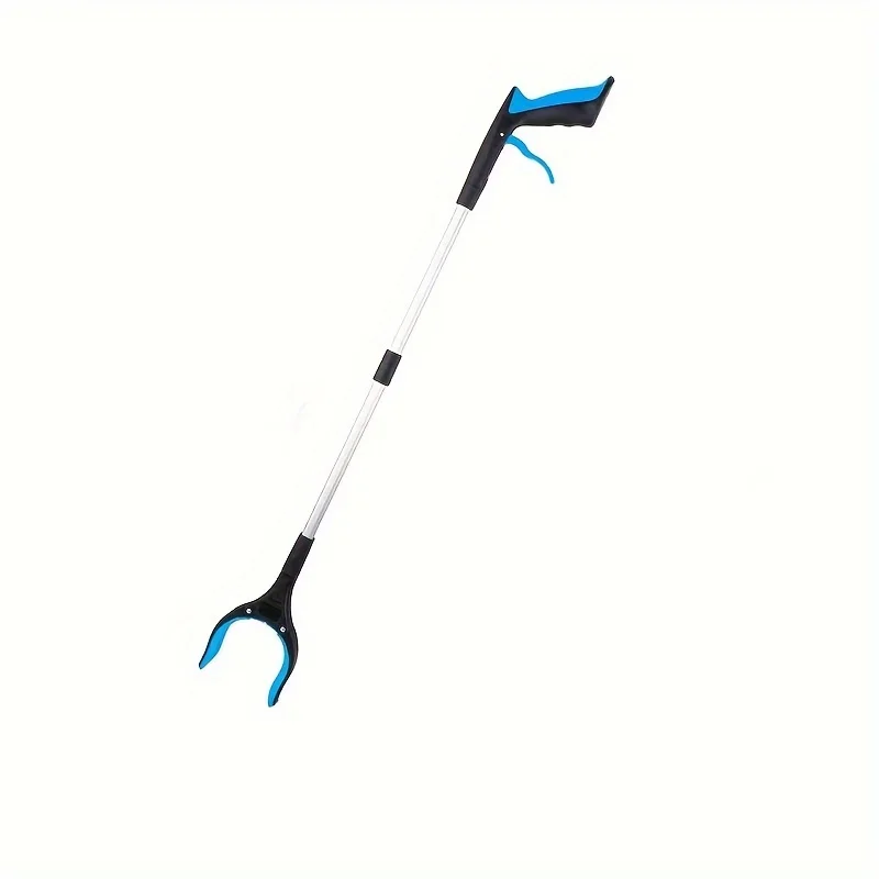 Garbage Picker Gripper 1pc Grabber Reacher Tool Garbage Clip Picking Extended Aluminum Alloy Pliers Sanitary Pickup Cleaning Supplies