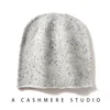 Special Offer Women Wool Cashmere 35% Slouchy Beanie Hat Simple Solid Caps Rolled Hem Warm Sleep Hair Bonnet 1