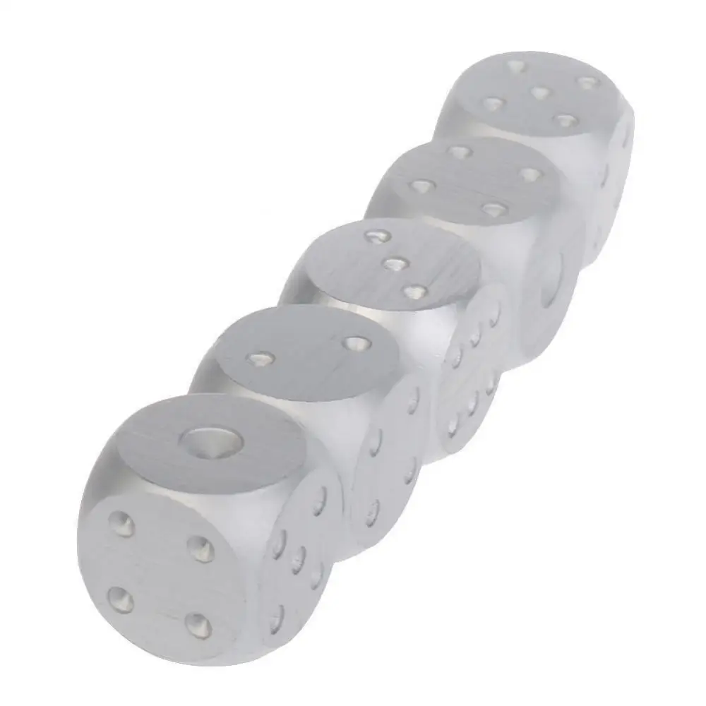 Aluminum Alloy Metal Dices Set Whisky Dice Stones Ice Cubes Bucket Reusable Keep Wine Chilling Poker Party Dice Accessories
