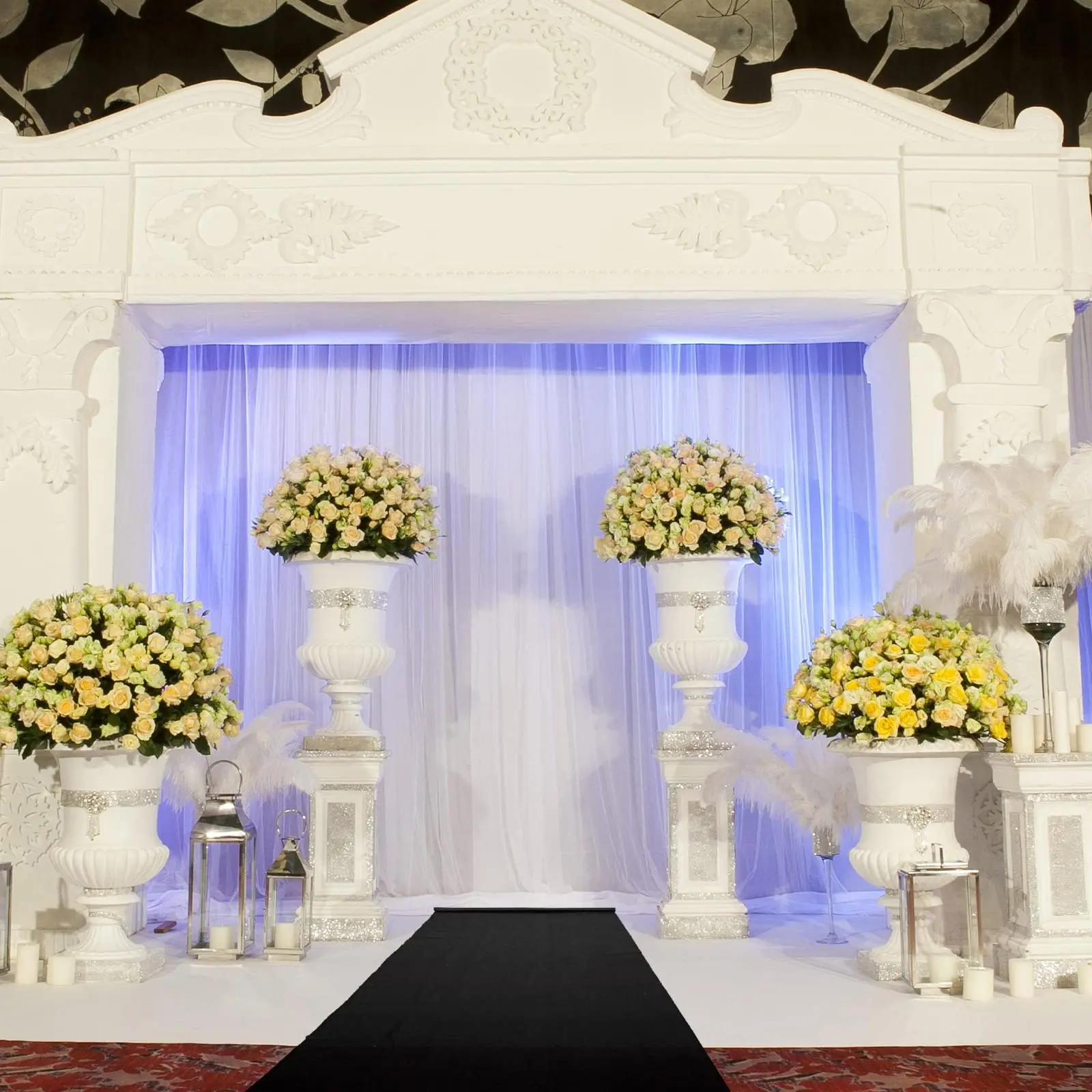 Elegant Wedding Walkway Carpet Anti Slip Wedding Multi Color Carpet Ceremony Party Stage