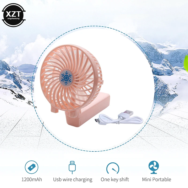 Summer Handheld Mini Fan Convenient Foldable USB Rechargeable Desktop Outdoor Strong Wind Multi Range Adjustable Small Fan handheld fan