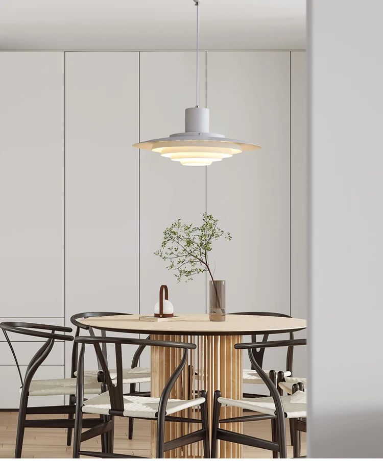 Danish Design Pendant Light Metal High Quality Umbrella Led Hanging Lamp Dining Room Luster Kitchen P376 Pendant DropLight KF1