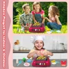 WizKidz Kids Play Kitchen Accessories Toy Set Gift with Sound & Light Color Changing Play Food Fryer Toy Kitchen for Boy & Girl 3