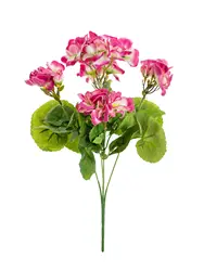 Artificial Silk Begonia Flowers for Outdoor Decor and DIY Gifts (Rose Red)