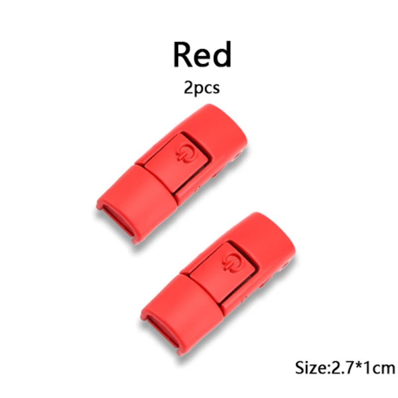 Vibrant Metal Shoelace Clips with Press Lock