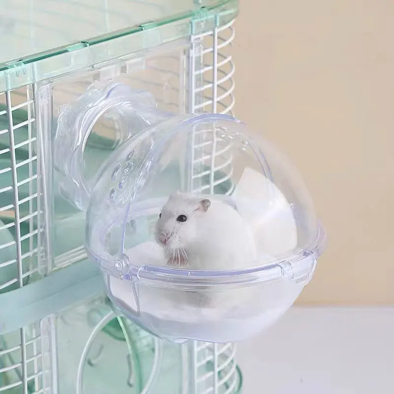 Hamster Bathroom Hamster Toilet Mouse Gerbille Pet Cage Box Bath Sand Room Toy Acrylic House