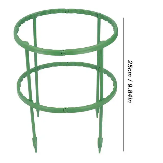 3 Készlet Növénytámogató Ketrec Tét Műanyag 25 Cm -Es Kertészeti Tartozék Virág Elrendezéshez Rúd Tartó Orchard Kert Bonsai Szerszám - Image 4