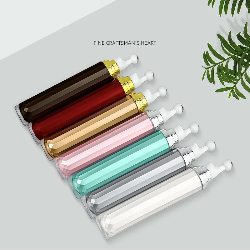10-30pcs Empty 15ml 20ml Essential Oil Bottle Roll-on Stainless Steel Roller Ball Massage Eye Cream Acrylic Cosmetic Container