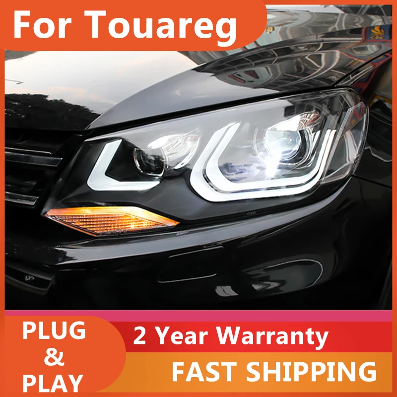 

Car Headlights for Volkswagen VW Touareg 2011-2015 LED DRL Turn Signal Light Bi-xenon Lens Head Lamps Assembly Auto Accessories