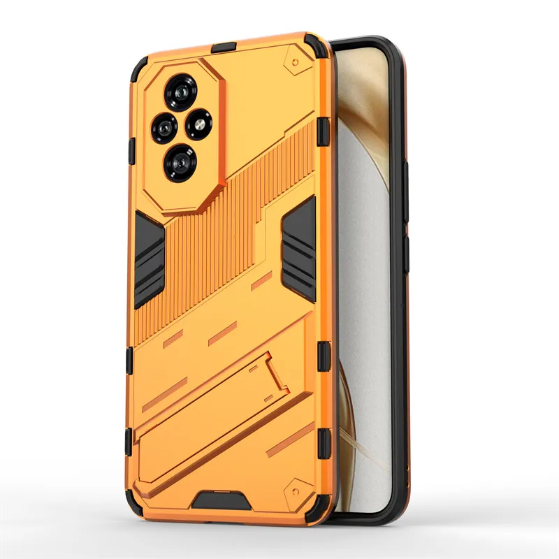 Shockproof TPU Protective Bumper Armor Phone Case with PC Stand Holder