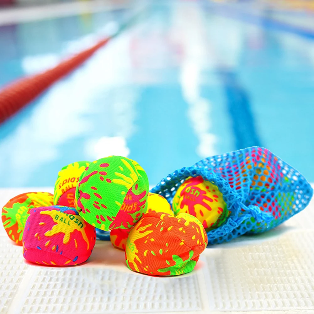12pcs/set Water Splashing Ball Party Supplies Splash Water Balls Tear Resistance Fight Games Summer Outdoor Pool Beach Toy