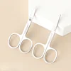 Stainless steel sharp nose hair scissors Pointed small scissors Household eyebrow scissors Beauty Tools Makeup Tools 1