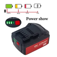 Ensembles de batterie et chargeur pour Metabo, outil électrique sans fil, perceuse, tournevis, marteaux enveloppés, 18V, 9000mAh, 18V, 9,0 Ah 4