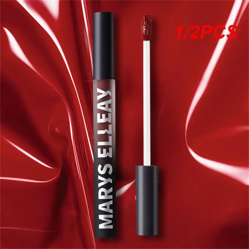 

1/2PCS Not Decolorized Mirror Air Lipstick Non-stick Cup Waterproof Mirror Effect Lip Gloss Mirror Lip Glaze Lipstick