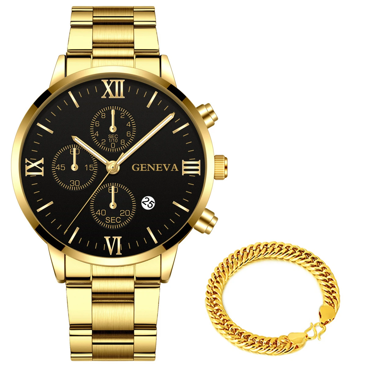 2022 Black Gold Watch Men Luxury Creative Steel Business Man Watches Female Waterproof Sport Watch Relogio Masculino