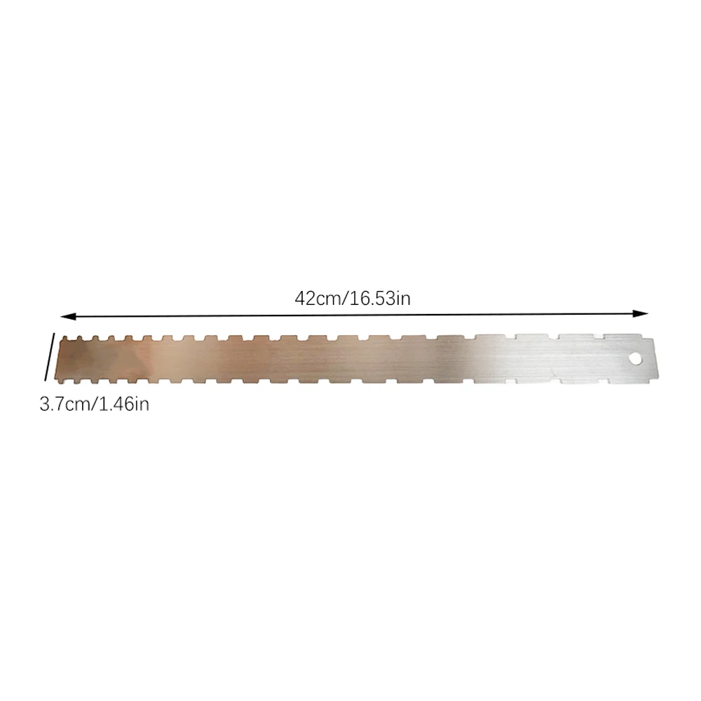 Precision Notched Straight Edge Gauge for Guitar Neck Alignment