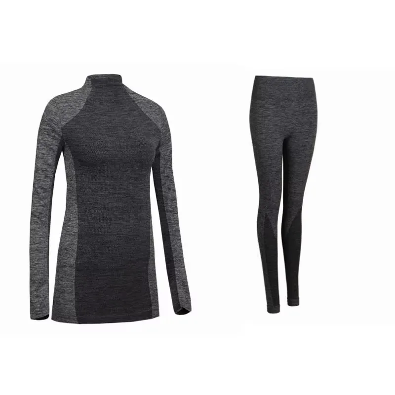 Women's Thermal Sports Yoga Set - Stylish and Warm Lingerie Ensemble
