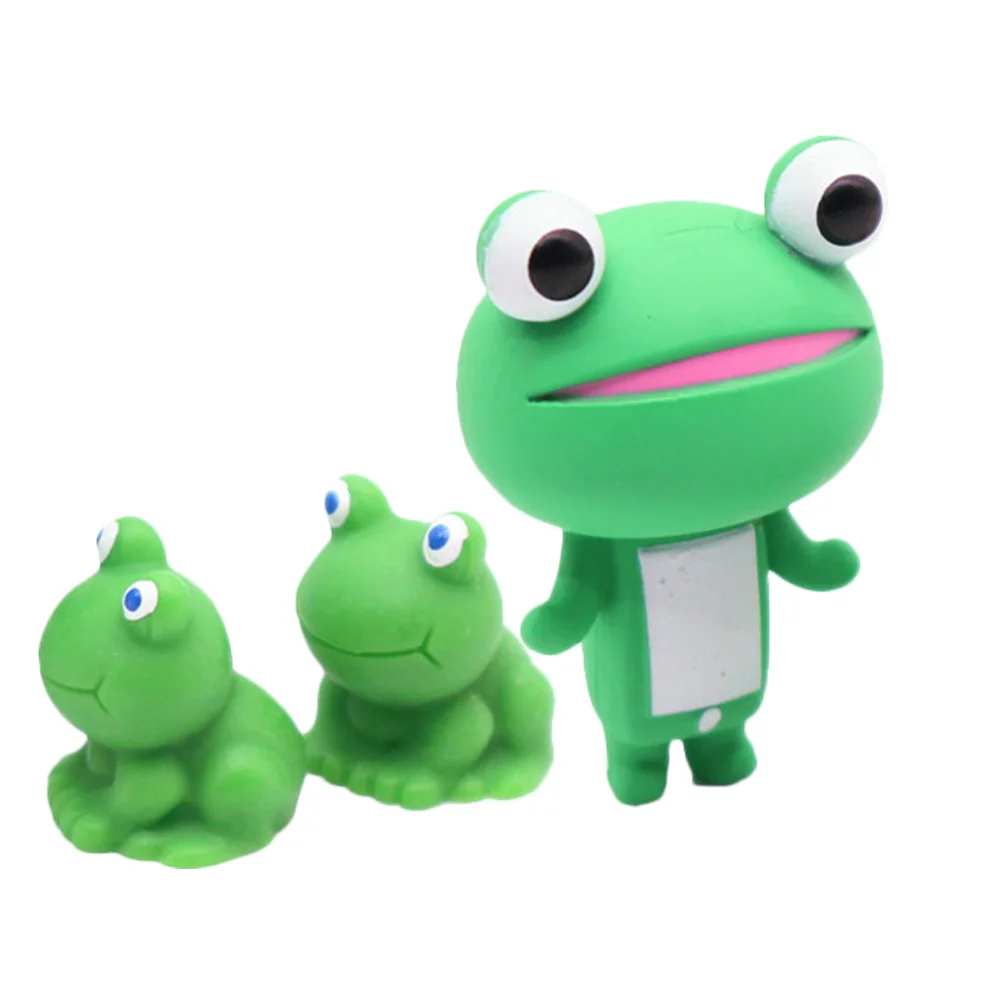

3pcs Miniature Frog Figurines house Frog Statues Mini Frogs Landscape Ornaments