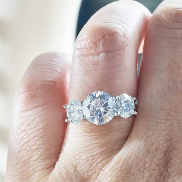 Moissanite Rings For Women WAHZAUS To Carat D Color VVS1