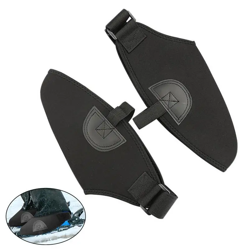 Ouble Ski Shoe Cover Waterproof Warm Shoe Cover Black Snow Boot Protection Help Retain Up To Plus20 Degrees 1/2pcs