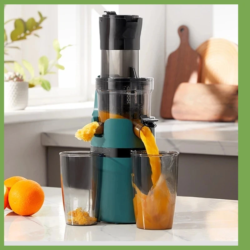 

Large Caliber Slow Juicer Screw Cold Press Extractor Slag Juice Separation Filter-Free Easy Electric Fruit Juicer Machine