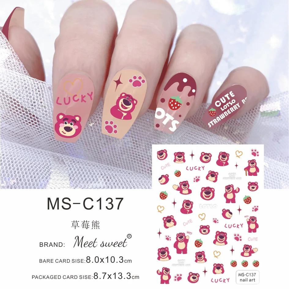 1pcs Disney Stitch Sticker Anime Nail Stickers 2022 3D Nails Sticker Gel  Nail Art Accessories Kid DIY Waterproof Christmas Gift - AliExpress