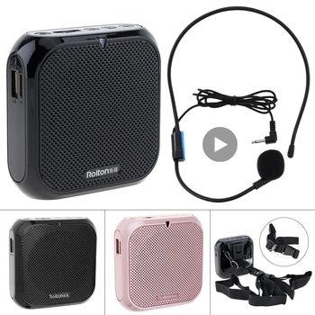 Headworn Microfono Altoparlante Amplificatore vocale Registratore Microfono Altoparlante Audio Mini Wired Mikrofon Mike Sound Kit batteria Auricolare