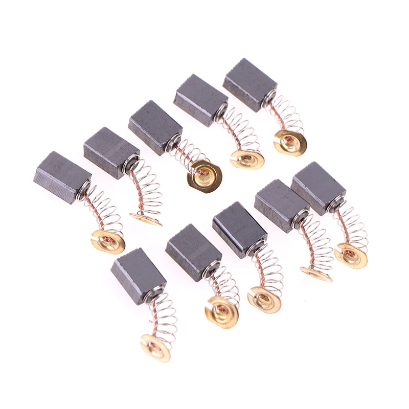 10Pcs/pack Angle Grinder Carbon Brushes Power Tool Electric Motor Spare Part Electric Grinder Replacement 6*9*14mm