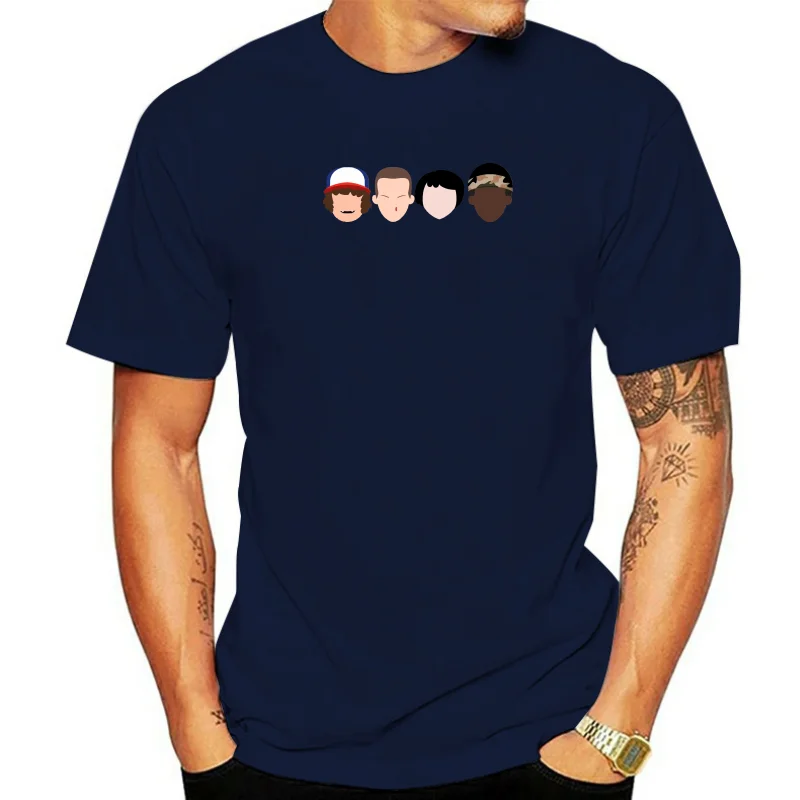 thumbnail image 1 of Camiseta Stranger Faces para hombre - CAJA DE REGALO STRANGER ELEVEN THINGS TERROR DVD Camiseta de manga corta para hombre Camiseta básica, 1 of 5