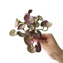 Artificial Green Wall Hanging Faux Succulent Plants for Home and Office Decor (Purple-1)