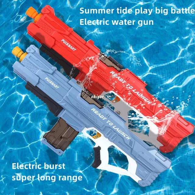 New Electric Water Gun With Fully Automatic Water Absorption And High-tech  Burst Water Gun Beach Outdoor Water Fight Toys - Water Guns, Blasters &  Soakers - AliExpress