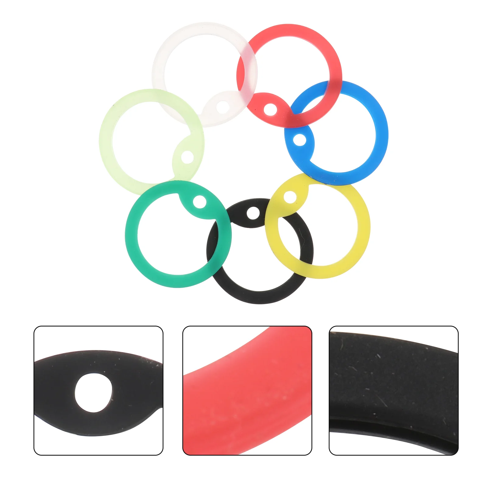 14pcs Silicone Dog Name Tag Silencers Pet Cat Tag ID Mute Hoops Pet ID Silencers Silicone Silence Hoops pet tag silencers