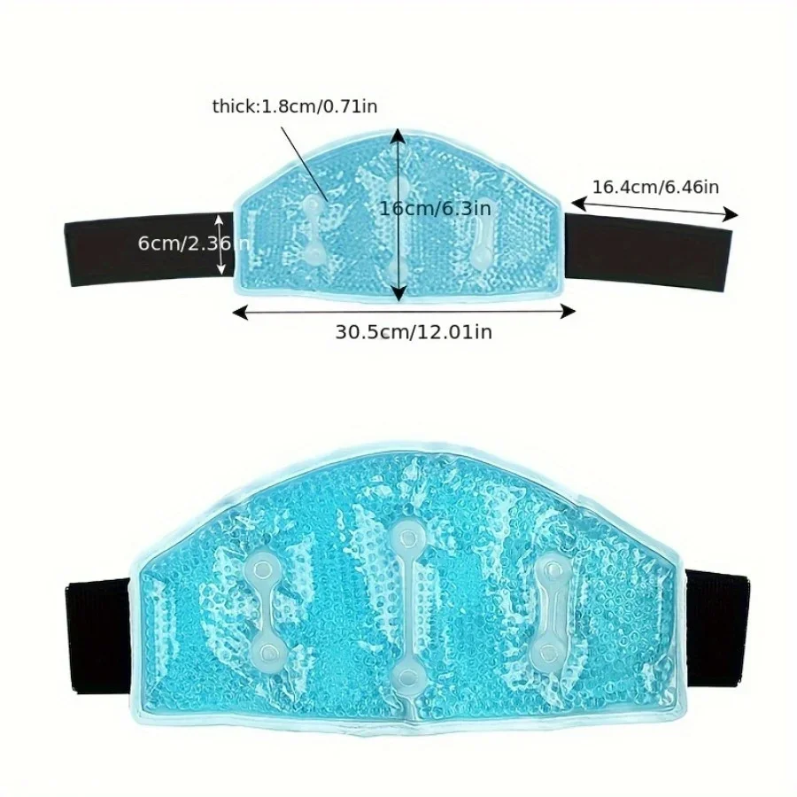 Hot & Cold Plush Neck & Shoulder Gel Bead Wrap Relief for Tension Shoulder Neck and Waist Relief Microwave and Refrigerator