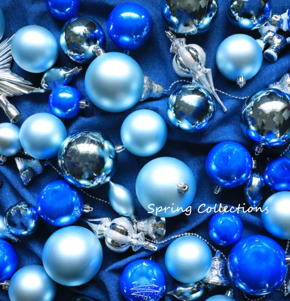 12pcs/set 3/4/6/8cm Blue/light Blue Christmas Tree Ball Hanging Home Party  Ornament Decor Christmas Supplies - Christmas Ball Ornaments - AliExpress